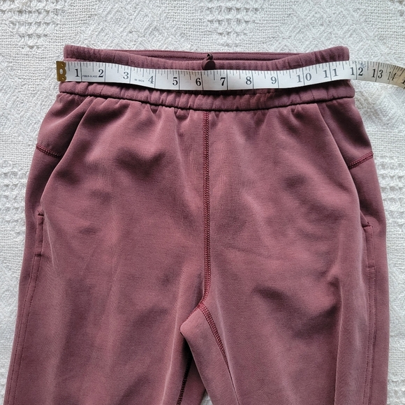 Lululemon Brushed Softstreme Split-Hem High-Rise Relax Casual Pant- Red Merlot - Picture 8 of 10
